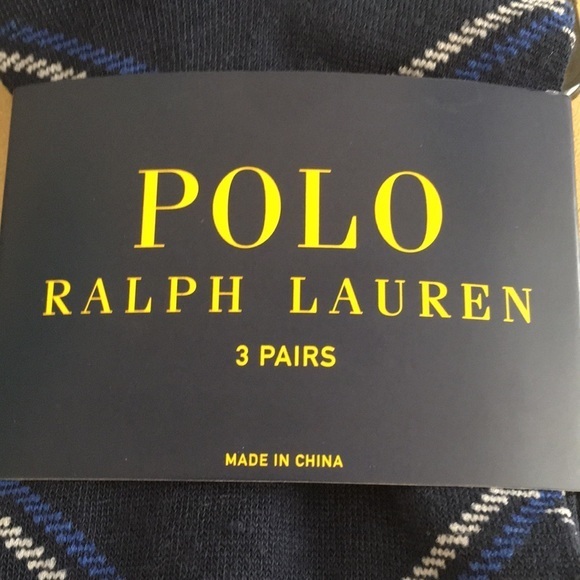 SOLD Polo Ralph Lauren 3 Pairs Dress Socks Blue/Gray - Picture 2 of 9